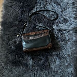 Elegant Black and Brown Women's Bag